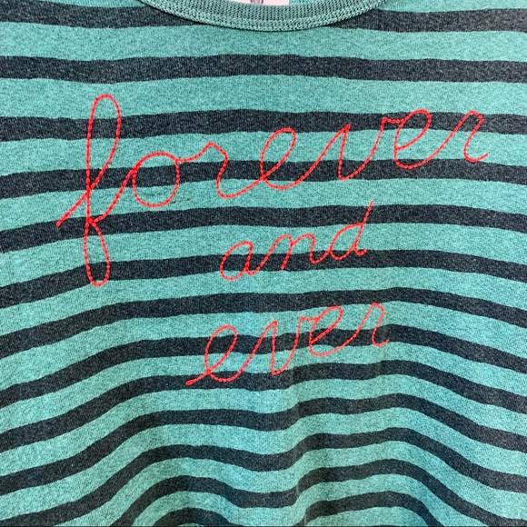 •SUNDRY• Anthro Teal Forever Split Back Sweatshirt - Picture 3 of 9